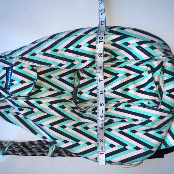 Kavu Rope Sling Bag Chevron 25th Anniversary Teal Pink Cotton Adjustable Strap - Picture 13 of 14